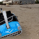 This car washed up eight miles away from its kiddie ride at Seaside Heights